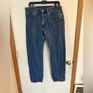 Levi's 505 blue denim jeans, size 36X 32